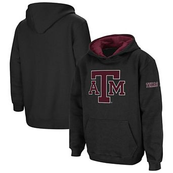 Youth Black Texas A&M Aggies Big Logo Pullover Hoodie