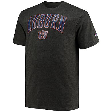 Men's Champion Charcoal Auburn Tigers Big & Tall Arch Over Wordmark T-Shirt