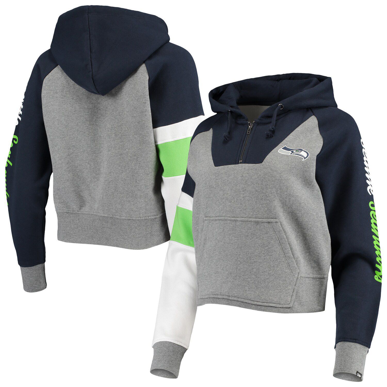 seahawks quarter zip sweatshirt