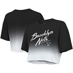 Fanatics Branded Women's Fanatics Branded Black Brooklyn Nets Block Party  Striped - Long Sleeve T-Shirt