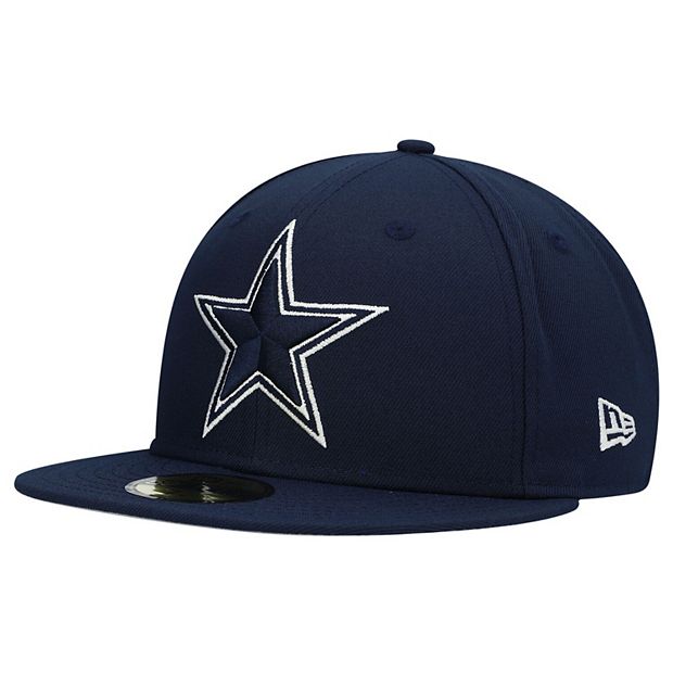 Men's New Era Dallas Cowboys Navy Star Front 59FIFTY Fitted Hat