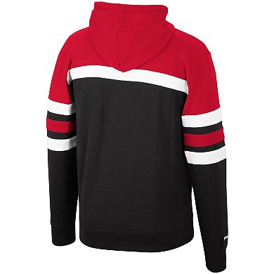 Men's Mitchell & Ness Red/Black Miami Heat Head Coach Pullover Hoodie