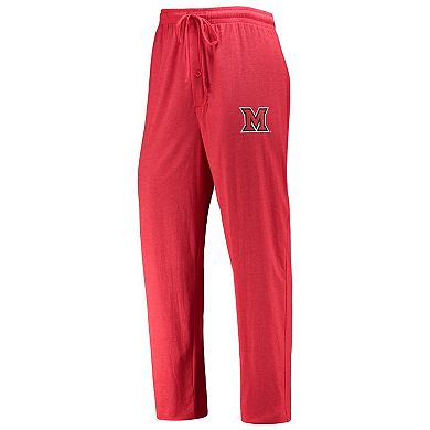 Men's Concepts Sport Red/Heathered Charcoal Miami University RedHawks Meter Long Sleeve T-Shirt & Pants Sleep Set