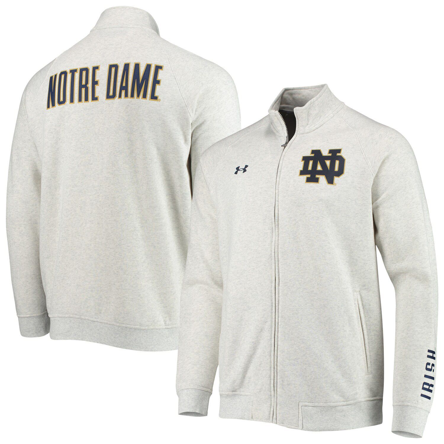 notre dame full zip fleece jacket