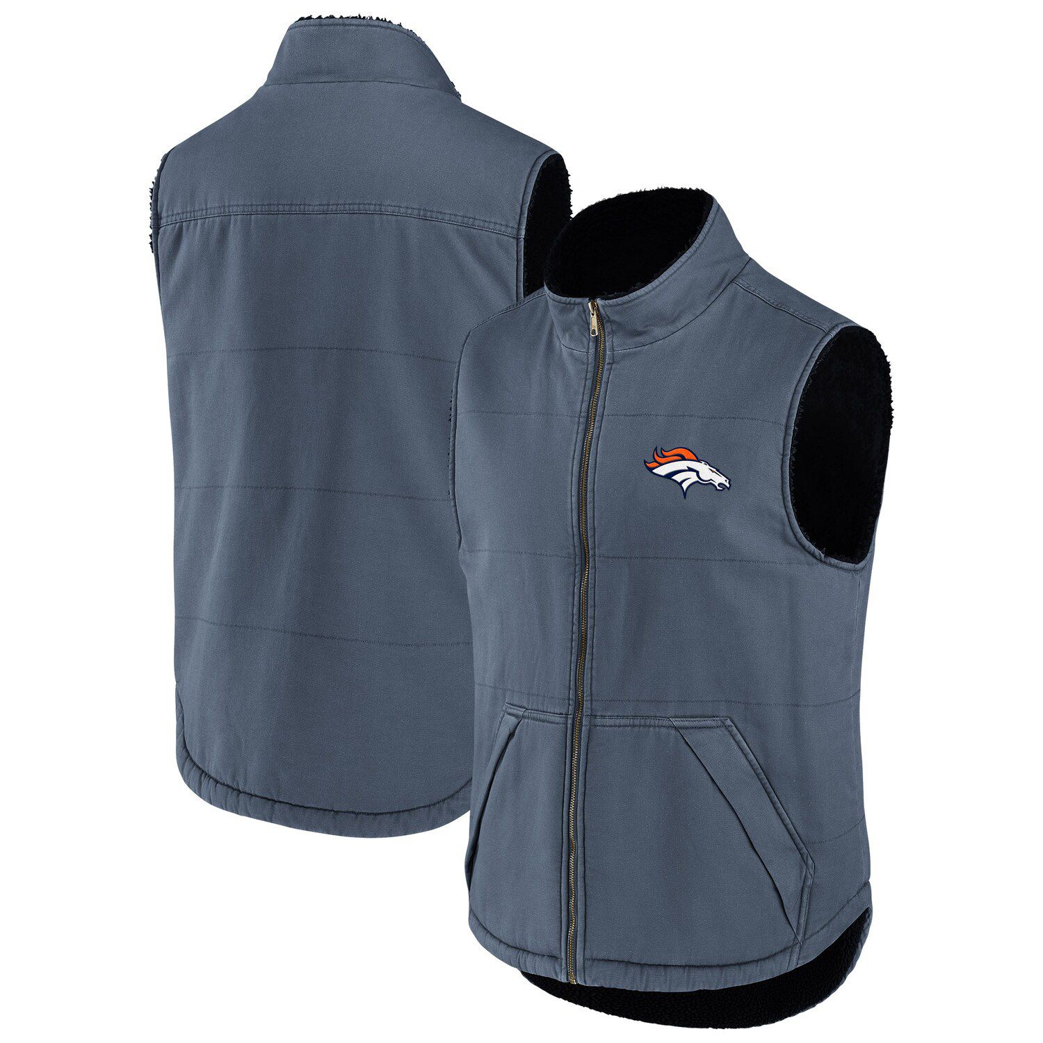 Men's NFL x Darius Rucker Collection by Fanatics Gray Dallas Cowboys Polar  Fleece Full-Zip Vest