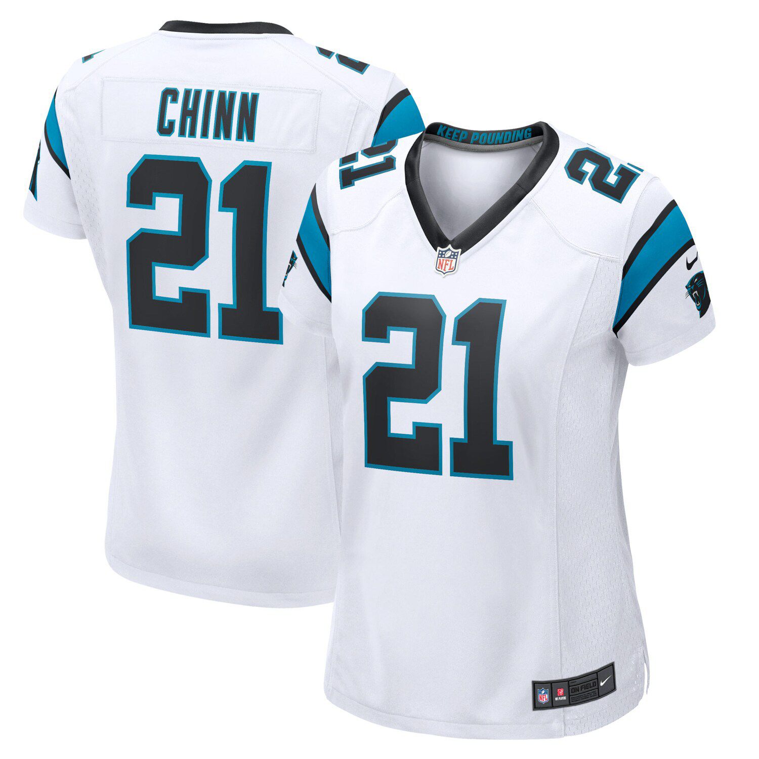 Nike NFL Carolina Panthers Rflctv (Jeremy Chinn) Men's Fashion Football Jersey - Black XXL