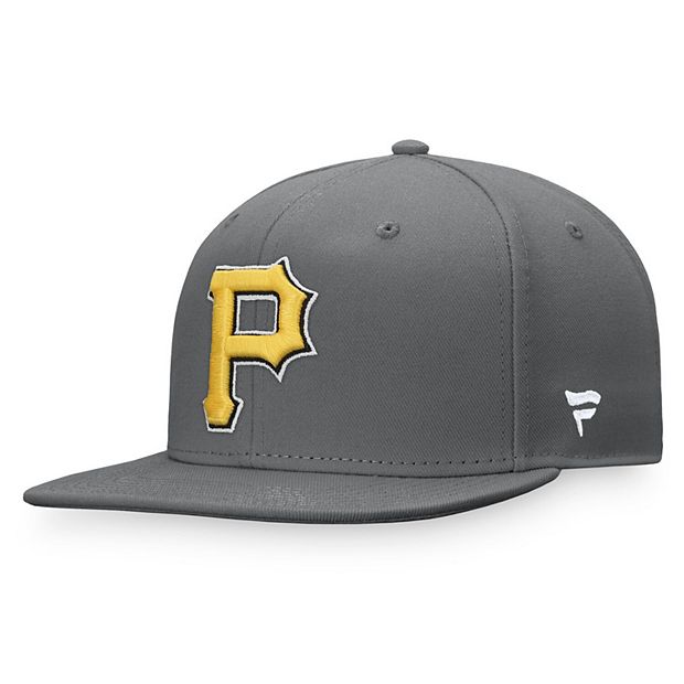 Men's Fanatics Branded Gray/Black Pittsburgh Pirates Team Snapback Hat
