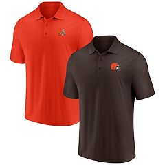 : Men's White/Brown Cleveland Browns Big & Tall Fade Polo :  Sports & Outdoors