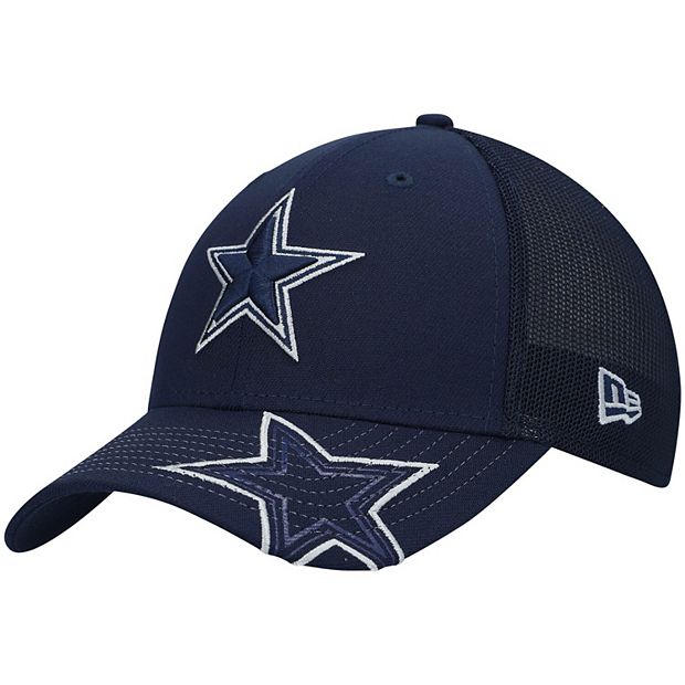 New Era 59Fifty Leather Pop Fitted Cap - Dallas Cowboys/Navy - New