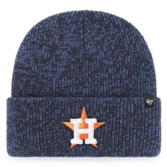 Men's '47 Navy Houston Astros Brain Freeze Cuffed Knit Hat