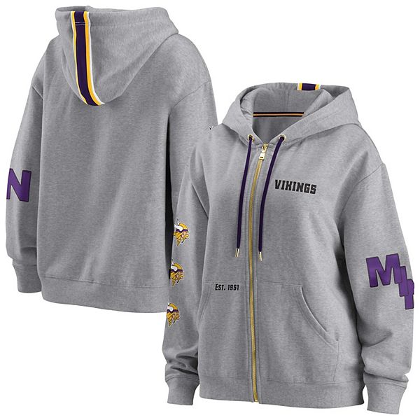 Women's WEAR by Erin Andrews Heathered Gray Minnesota Vikings Plus