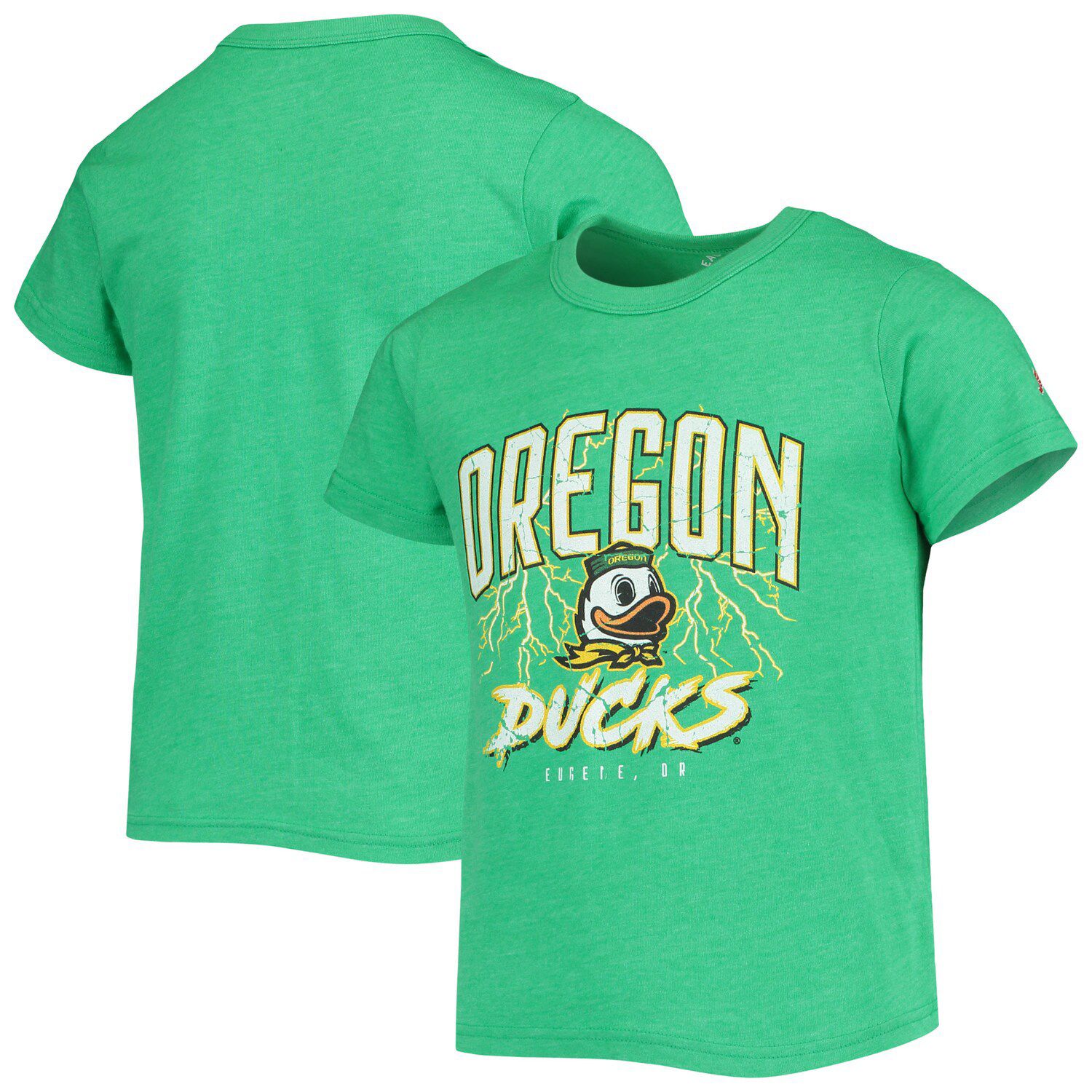 Image for Unbranded Youth League Collegiate Wear Heathered Green Oregon Ducks Victory Falls Tri-Blend T-Shirt at Kohl's.