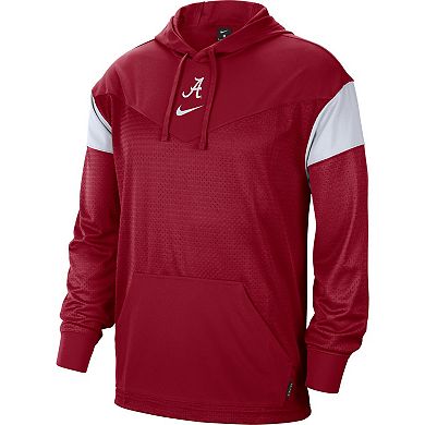 Men's Nike Crimson Alabama Crimson Tide Sideline Jersey Pullover Hoodie