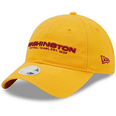 Women's New Era Gold Washington Football Team Core Classic 2.0 9TWENTY Adjustable Hat