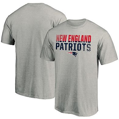 Men's Fanatics Branded Heathered Gray New England Patriots Fade Out T-Shirt