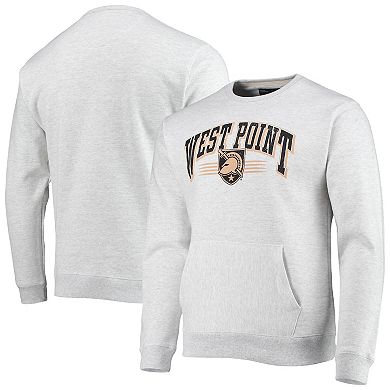 Men's League Collegiate Wear Heathered Gray Army Black Knights Upperclassman Pocket Pullover Sweatshirt