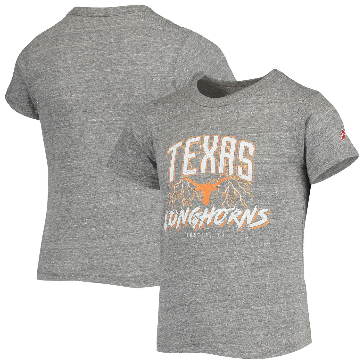 Image for Unbranded Youth League Collegiate Wear Heathered Gray Texas Longhorns Victory Falls Tri-Blend T-Shirt at Kohl's.