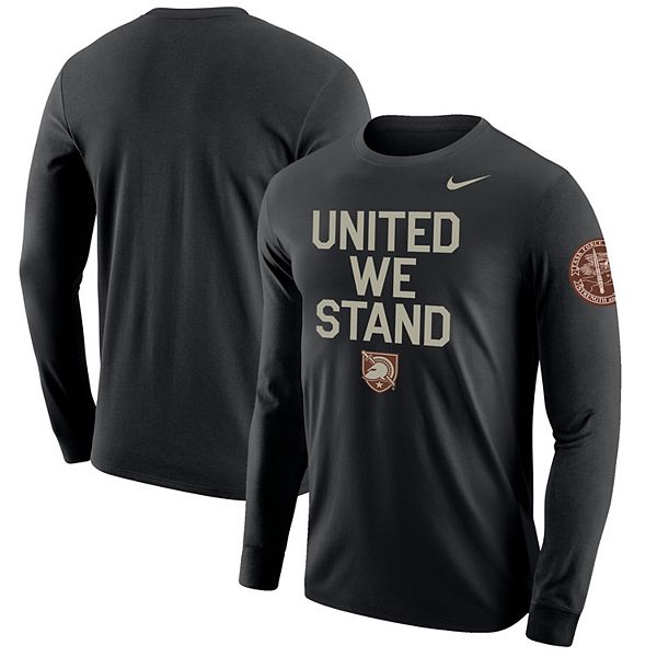 Men's Nike Black Army Black Knights Rivalry United We Stand 2-Hit Long ...