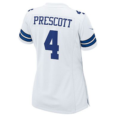 Women's Nike Dak Prescott White Dallas Cowboys Team Game Jersey