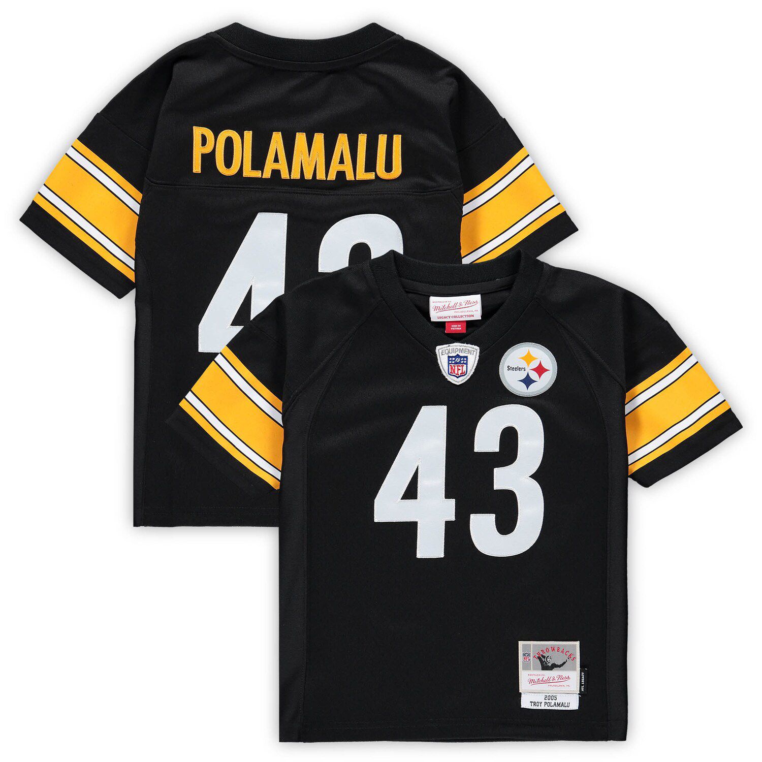 Nike Men's Troy Polamalu Olive Pittsburgh Steelers 2022 Salute To