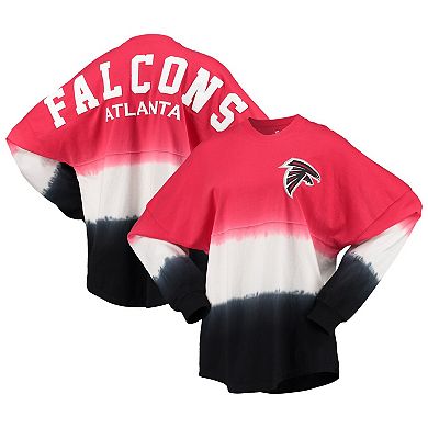 Women's Fanatics Branded Red/Black Atlanta Falcons Ombre Long Sleeve T-Shirt