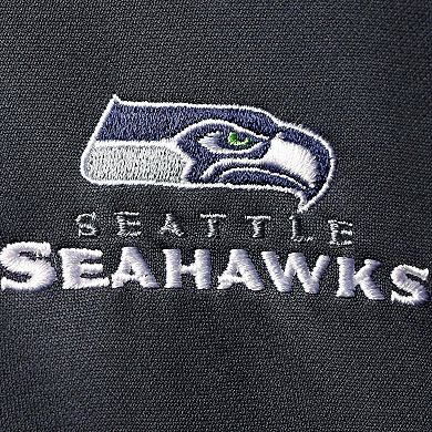 Men's Dunbrooke College Navy/Neon Green Seattle Seahawks Apprentice Full-Zip Hoodie