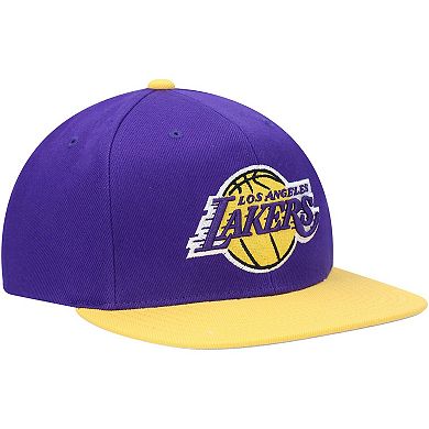 Men's Mitchell & Ness Purple Los Angeles Lakers Area Code Snapback Hat