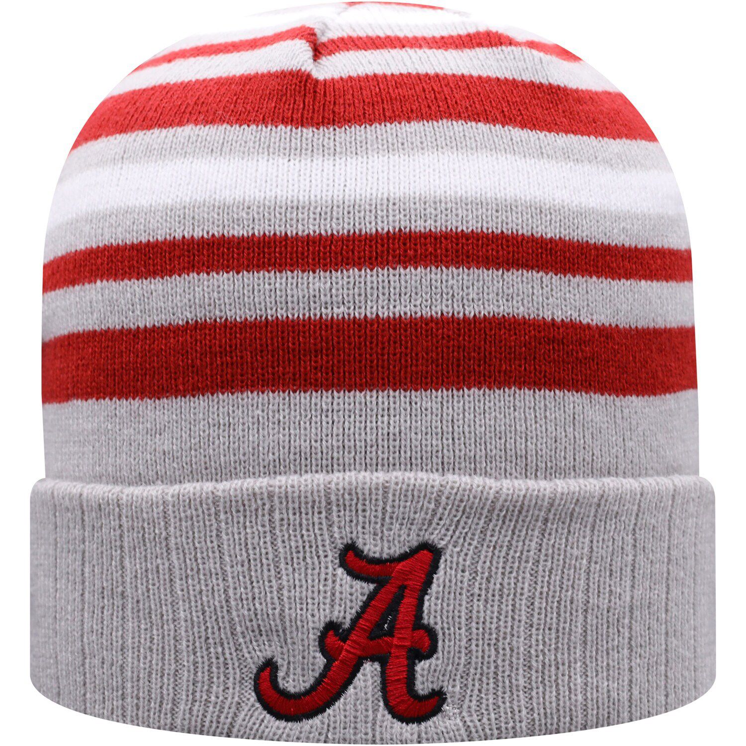 Image for Unbranded Men's Top of the World Gray/Crimson Alabama Crimson Tide All Day Cuffed Knit Hat at Kohl's.