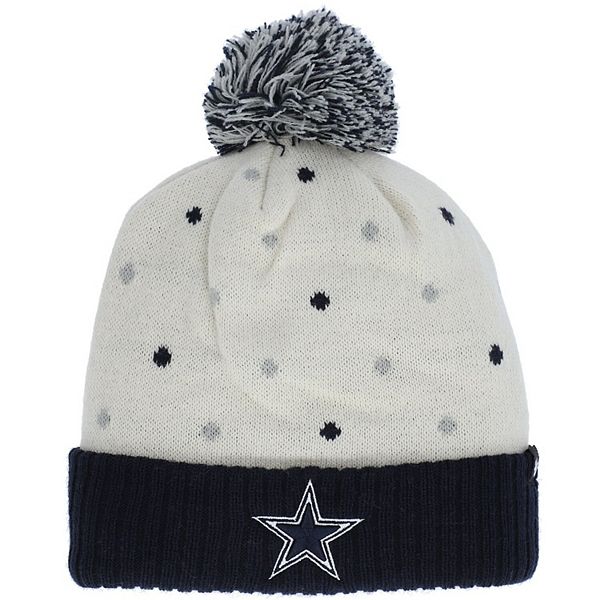 Dallas Cowboys Infant Football Head Knit Hat with Pom - Brown