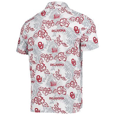 Men's Reyn Spooner White Oklahoma Sooners Performance Polo