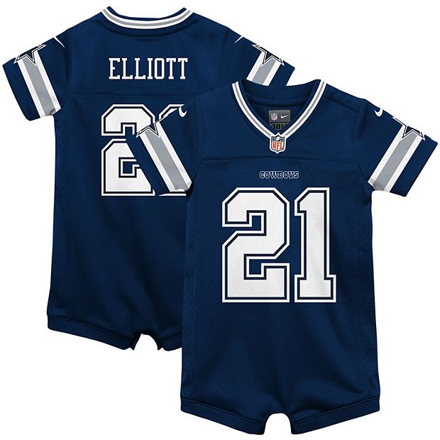 Women's Nike Ezekiel Elliott Navy Dallas Cowboys Game Team Jersey