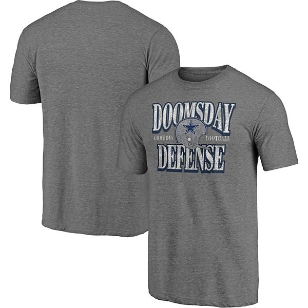 Men's Majestic Heathered Gray Dallas Cowboys Hometown Collection Doomsday  Defense T-Shirt