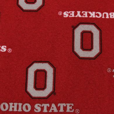 Ohio State Buckeyes Youth Scarlet Team Logo Flannel Pajama Pants