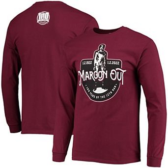 Men's Texas A&M Aggies 2022 Maroon Out 100 Years of the 12th Man Long Sleeve T-Shirt
