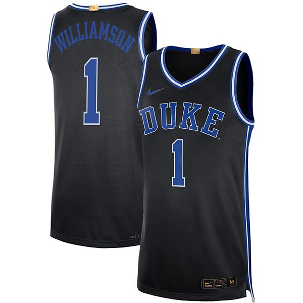 Men's Nike #1 Black Duke Blue Devils Hyper Elite Authentic Basketball Jersey
