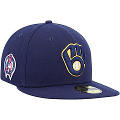 New Era Milwaukee Brewers Fitted Pink Bottom Royal Yellow (1982