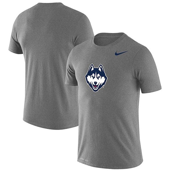 Men's Nike Heathered Gray UConn Huskies School Logo Legend Performance ...