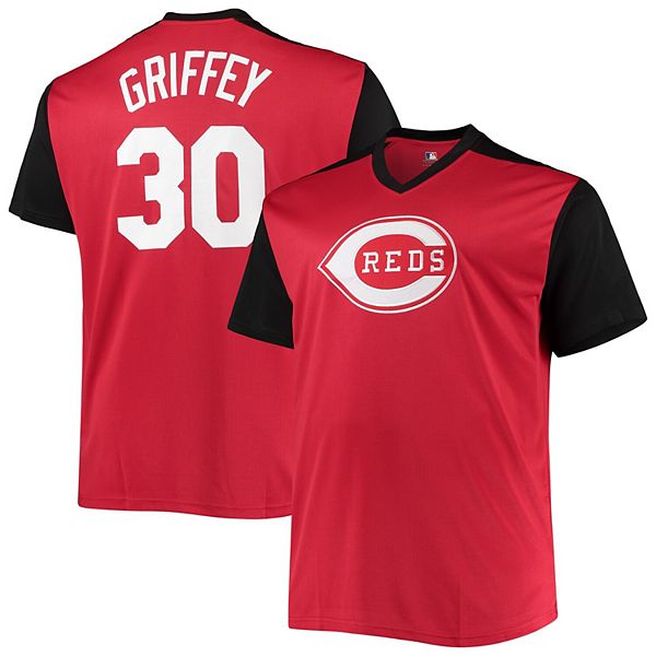 Ken Griffey Cincinnati Reds Men's Backer T-Shirt - Ash