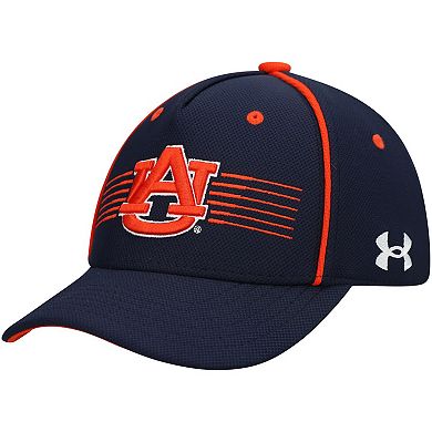 Youth Under Armour Navy Auburn Tigers Blitzing Accent Performance Adjustable Hat
