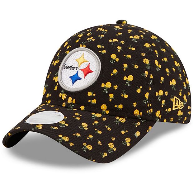 New Era Women's New Era Black Pittsburgh Steelers Floral 9TWENTY -  Adjustable Hat