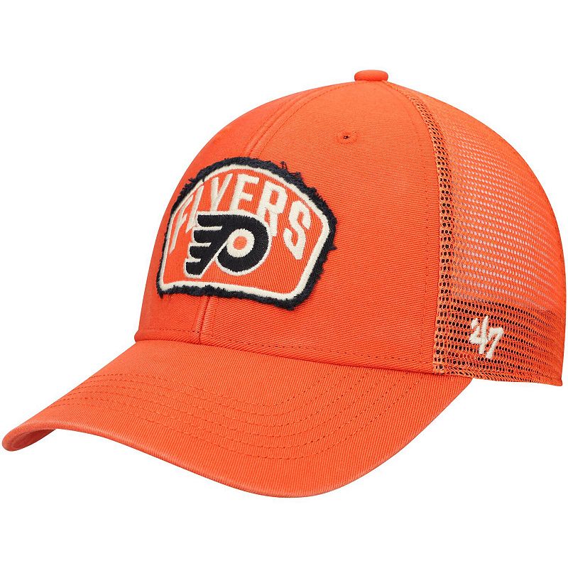 Mens 47 Orange Philadelphia Flyers Cledus MVP Trucker Snapback Hat