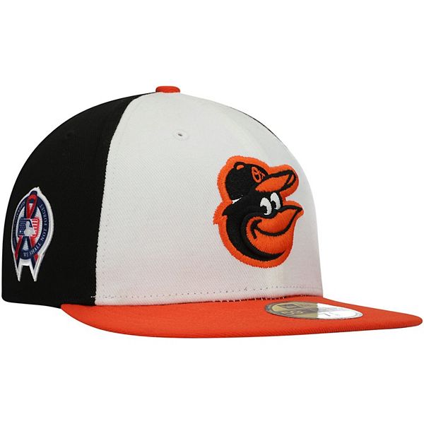 Men's New Era Black Baltimore Orioles 9/11 Memorial Side Patch 59FIFTY  Fitted Hat