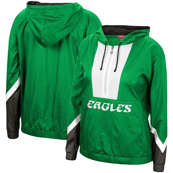 Mitchell & Ness Eagles Kelly Green Short Sleeve Hoodie S