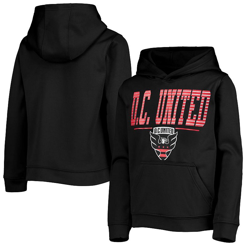 UPC 195913000206 product image for Youth Black D.C. United Players Performance Pullover Hoodie, Boy's, Size: YTH La | upcitemdb.com