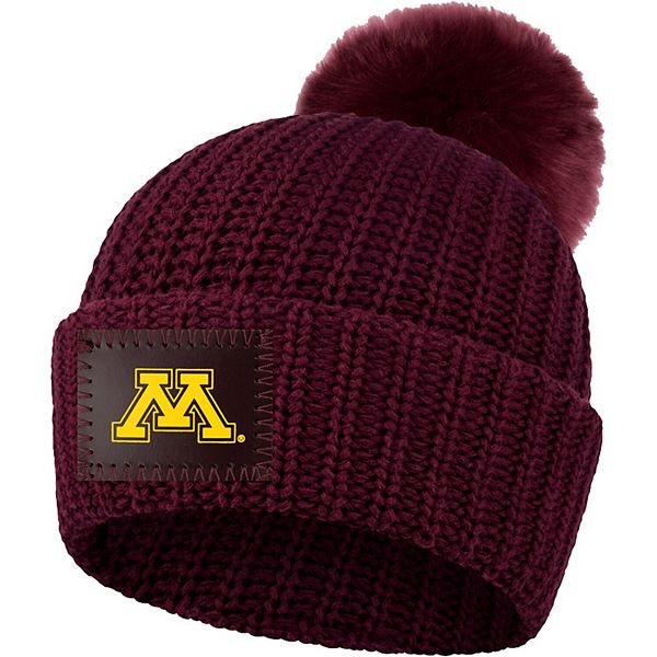Women's Love Your Melon Maroon Minnesota Golden Gophers Cuffed Pom Knit Hat