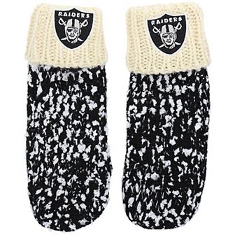 FOCO Black Las Vegas Raiders Confetti Cream Mittens