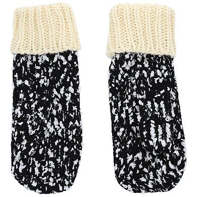 FOCO Black Las Vegas Raiders Confetti Cream Mittens