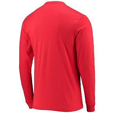 Men's Starter Red Atlanta Falcons Halftime Long Sleeve T-Shirt