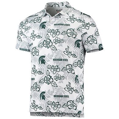 Men's Reyn Spooner White Michigan State Spartans Performance Polo