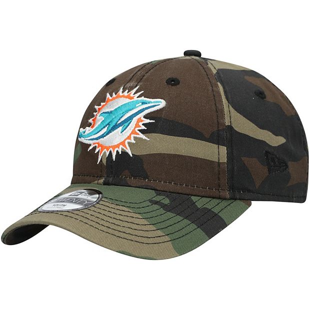 Youth New Era Camo Miami Dolphins Core Classic 2.0 9TWENTY Adjustable Hat